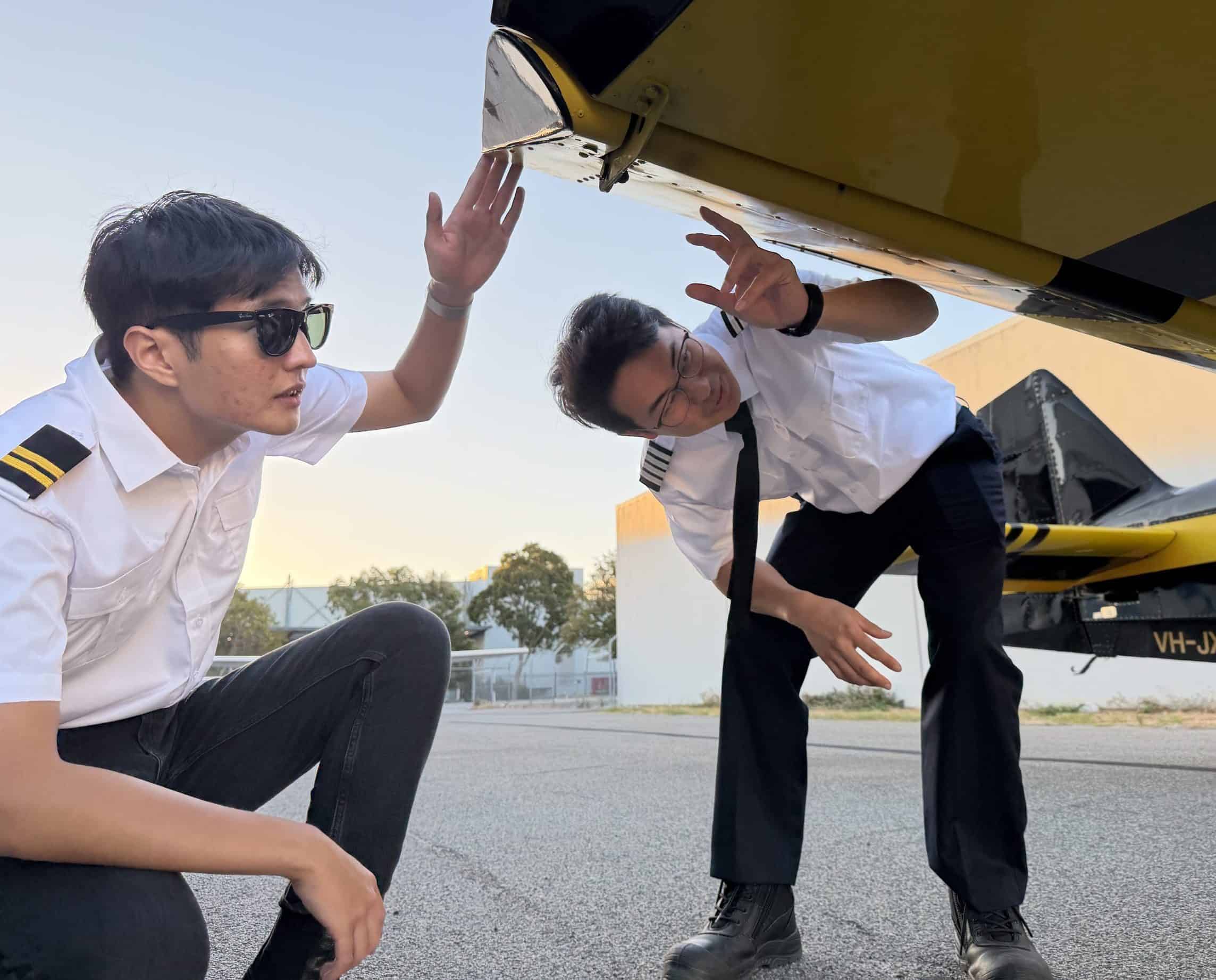flight training Perth student pilot learning to fly