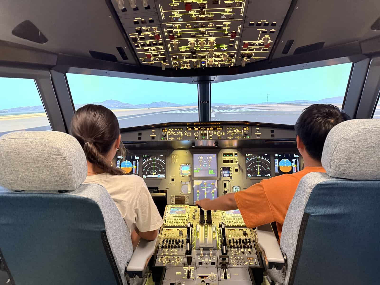 Professional flight simulation training using Airbus A320, Boeing 737, and general aviation simulators.